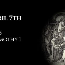 April 7th: Job 5 & 2 Timothy 1