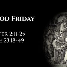 Good Friday: 1 Peter 2:11-25 & Luke 23:18-49